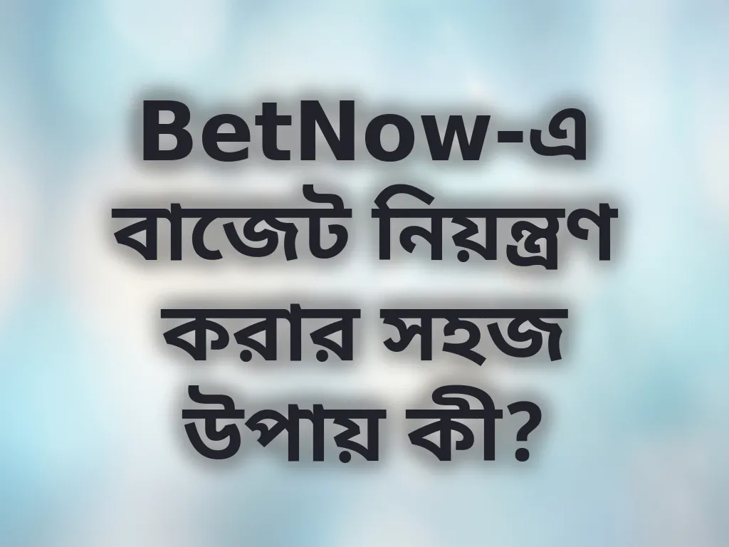 বাজেট ম্যানেজমেন্ট